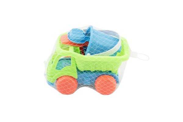 Auto do piesku s doplnkami plast 16cm 2 farby