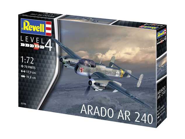 Plastikmodellbausatz Flugzeug 03798 - Arado AR-240 (1:72)