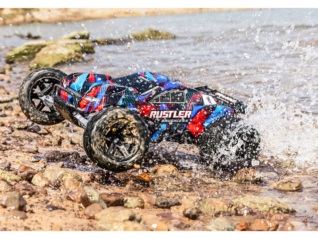 Traxxas Rustler 1:10 VX3 RTR čierny