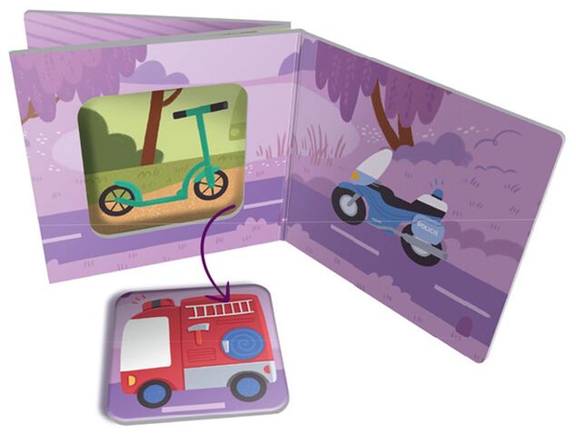 KukiKuk 80059 - Set di 3 KUKI leporelli Auto