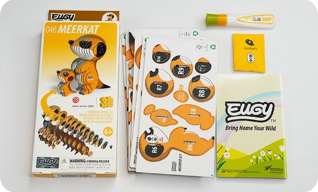 EUGY Surikata 3D kartonová skládačka