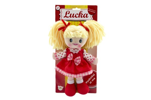 Bábika Lucka handrová 30 cm slovensky spievajúca