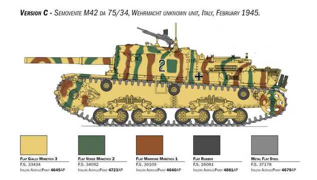 Modellbausatz Militär 6759 - Semovente M42 da 75/34 Upgrade Edition (1:35)