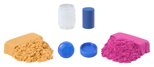 Wonder Factory Nisip care nu se usucă și plastilină în geantă