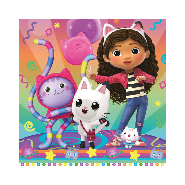 Puzzle Gabby's Dollhouse: Oslava 3x55 dielikov doskové