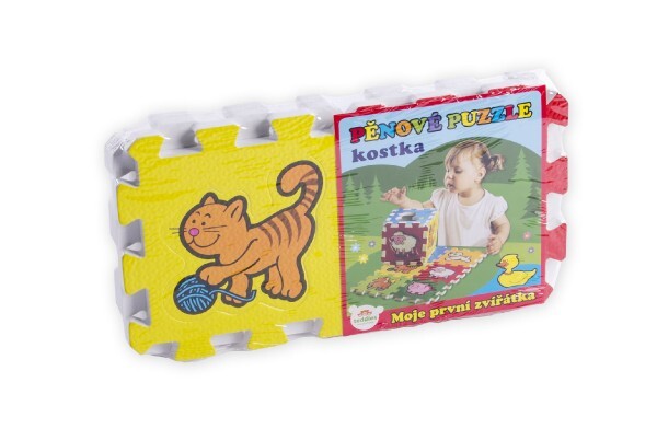 Penové puzzle Moje prvé zvieratká 15x15x1,2cm 6ks MPZ
