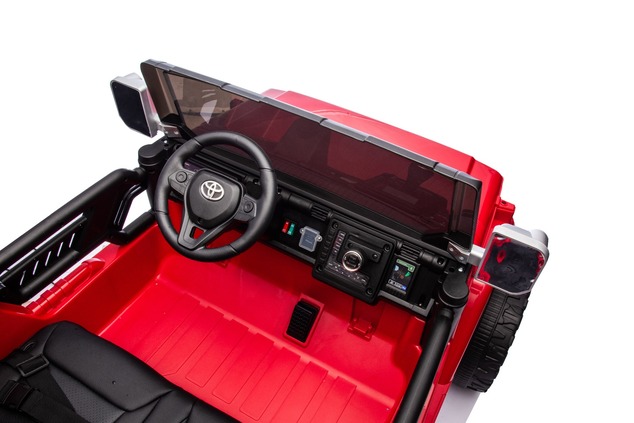 Elektrické autíčko Toyota FJ Cruiser XXL s pohonom 4x4, licencované (Dvojmiestne), červené