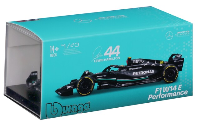 Bburago 1:43 RACE Formula F1 - Mercedes-AMG F1 W15 Performance (2024) #44 Lewis Hamilton w