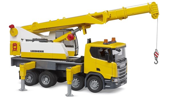 Bruder Camión Scania con grúa Liebherr