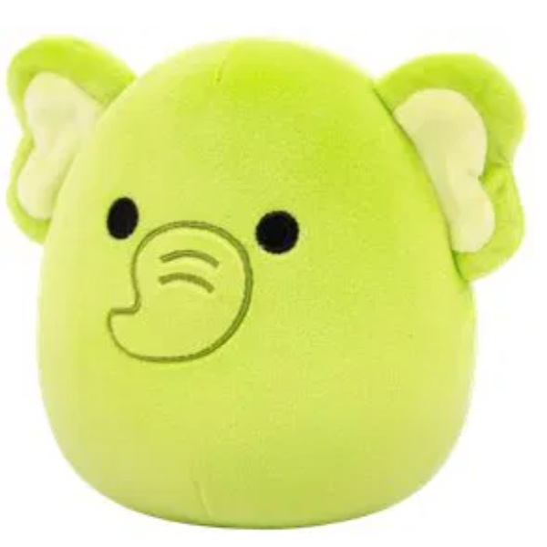 Squishmallows Zelený slon Franky, 13 cm