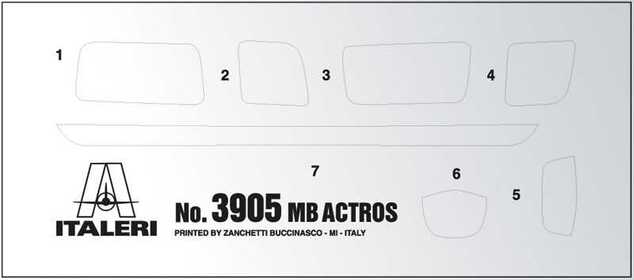 Model Kit tovornjak 3905 - Mercedes Benz Actros MP4 Gigaspace (1:24)