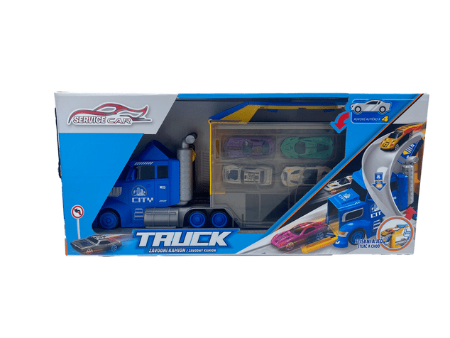 TRUCK so 4 autami a dopravnými značkami