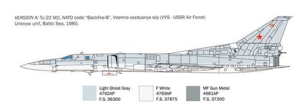 Model Kit letadlo 1440 - Tu-22 M3 BACKFIRE C (1:72)
