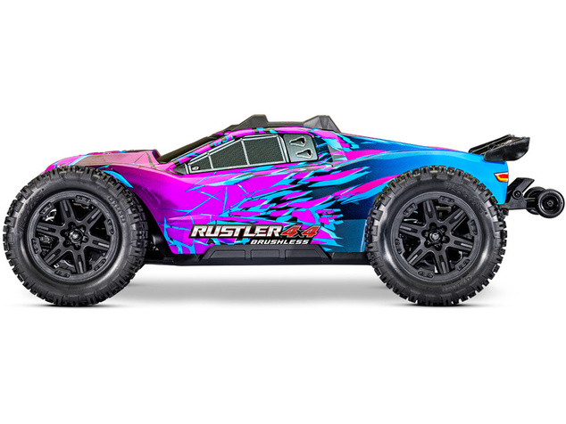 Traxxas Rustler 4x4 1:10 VX3 RTR albastru