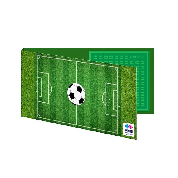 PIXIE CREW Postkarte und Wunsch mit Geschenk im Inneren - Fußball