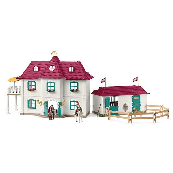 Schleich Vidiecky dom a stajňa pri jazere