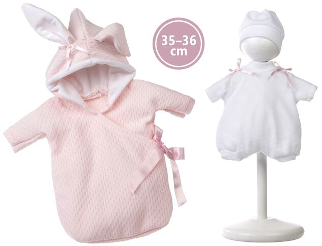 Llorens 636P NEW BORN 2 v 1 - realistická bábika bábätko so zvukmi a mäkkým látkovým telom