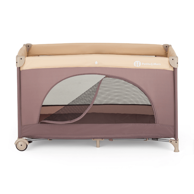 PETITE&amp;MARS Postieľka cestovná Nyja Elegant Dreamlines Mocha