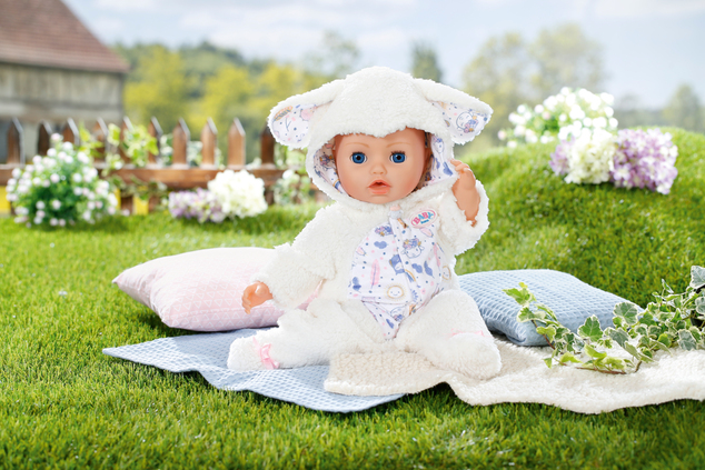 Zapf BABY born Overal ovečka, 43 cm