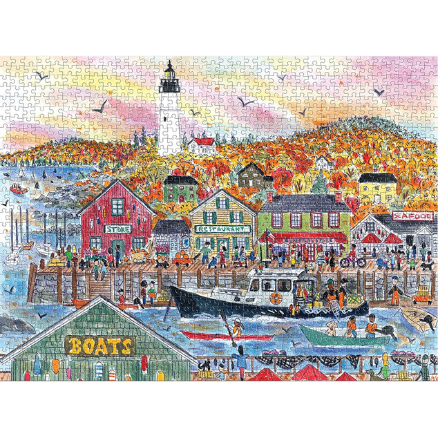 Galison Puzzle Herbst am Meer 1000 Teile