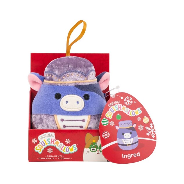 Squishmallows Vianočná ozdoba Krava luskáčik Ingred