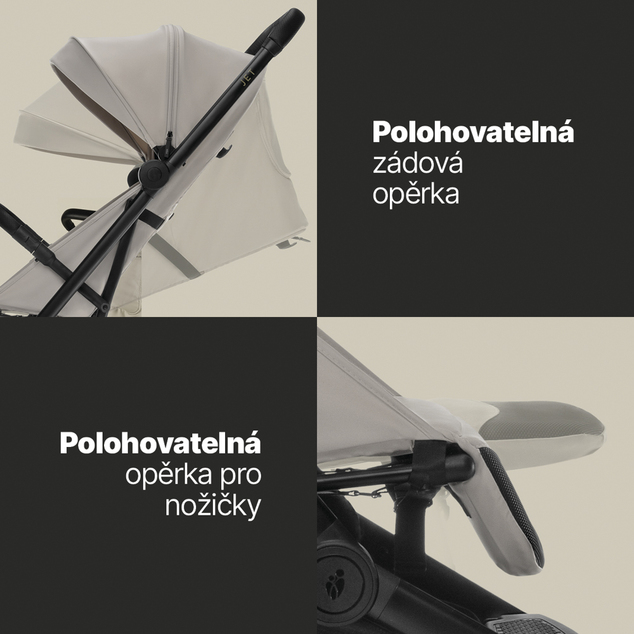 Športový kočík Jet, Ivory Beige