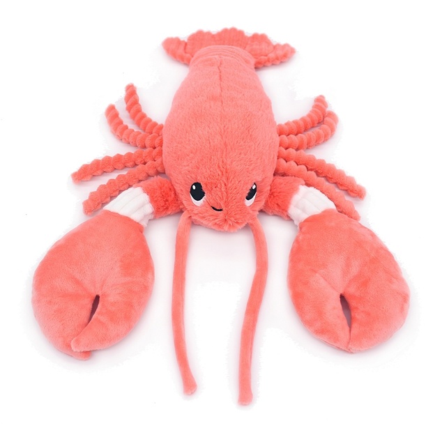 PTIPOTOS Plüsch-Hummer Iloveyou korallenrot - Mama mit Baby