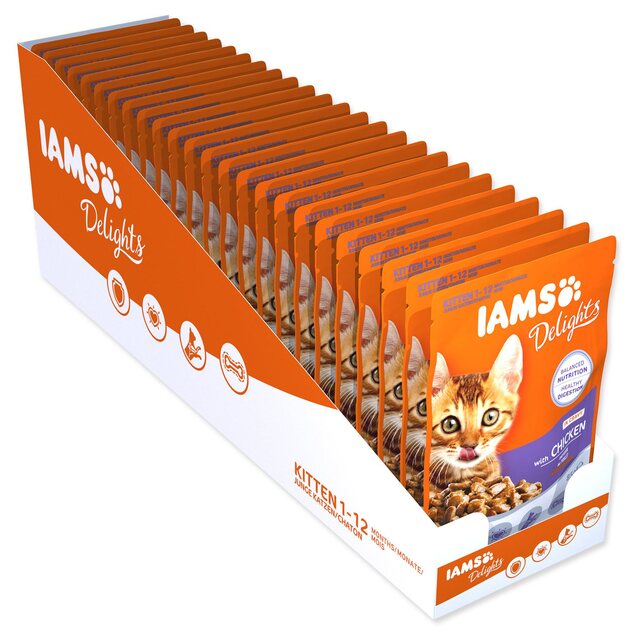 Kapsička IAMS KITTEN - kura v omáčke 85g