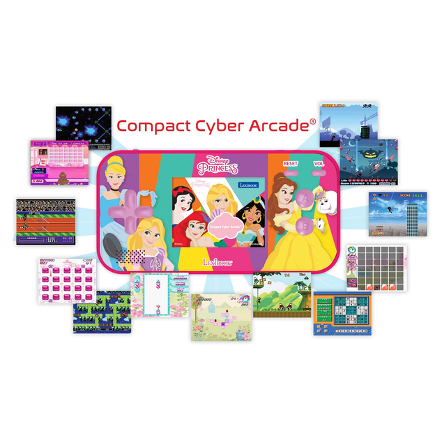 Lexibook Herná konzola Compact II Cyber Arcade Disney Princezné