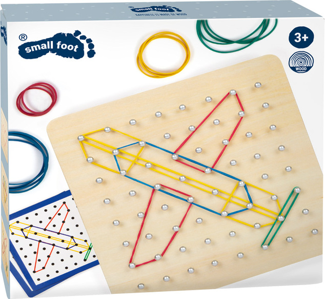 Small Foot Drevená doska Geoboard