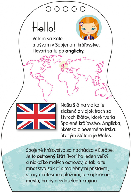 Obliekame britské bábiky KATE – omaľovánky
