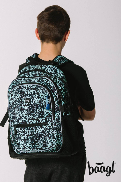 BAAGL Schulrucksack Core Graffito