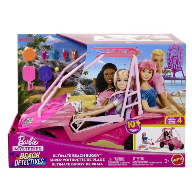 Mattel Barbie Mysteries: Beach Detectives, Buggy da spiaggia, JFV68