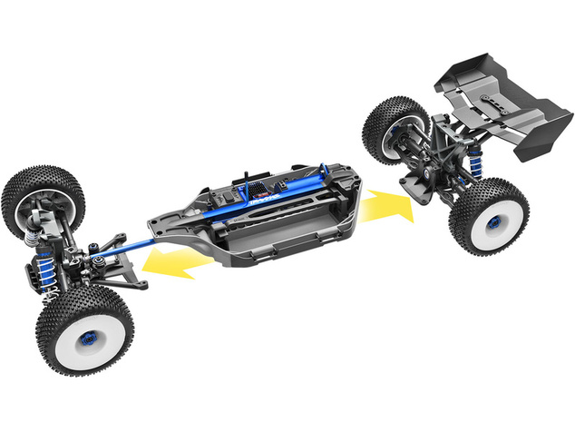 Traxxas Jato 1:8 4WD VXL-4S RTR modré