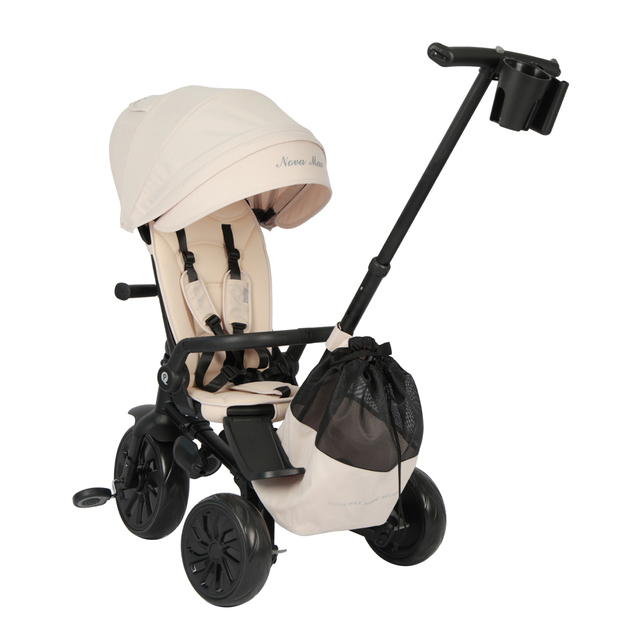 QPLAY Tříkolka Nova Max 5v1 Beige, 10-72 měsíců