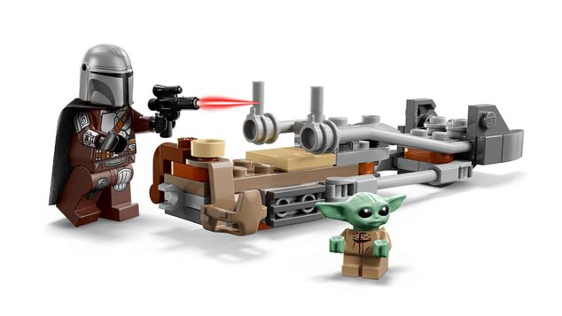 LEGO® Star Wars™ 75436 Mandalorian, Grogu a spídrová motorka