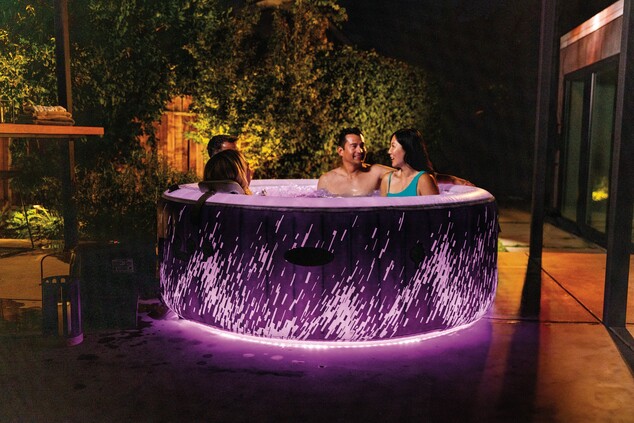 Intex 28494NP Nafukovacia vírivka Glow Deluxe Bubble pre 4 osoby