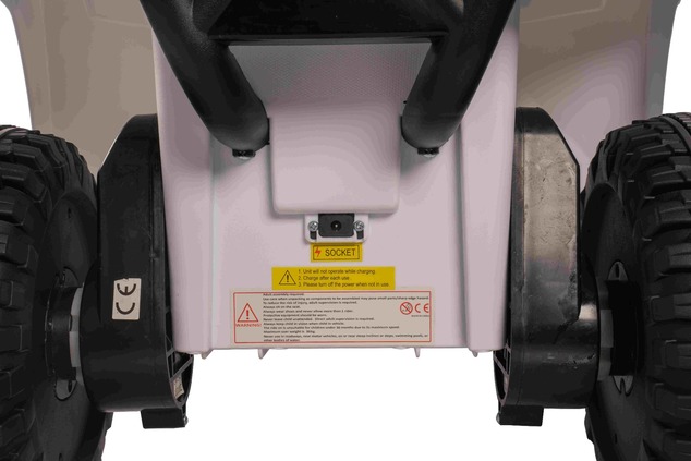 Licencovaná elektrická štvorkolka Arctic Cat 12V so zadným pohonom, biela, LED svetlá, Lít
