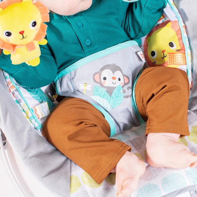 Lettino vibrante con melodia Whimsical Wild 0m+, fino a 9kg, 2019