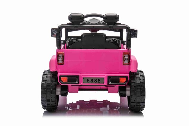 Elektrické autíčko OFFROAD NEW s pohonom zadných kolies, ružové, Lítiová batéria
