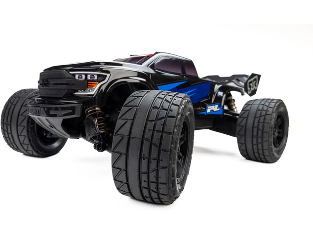 Roată Pro-Line 1:16 cu anvelope Menace, disc Split Six negru 12mm (2): Arrma Mini Kraton