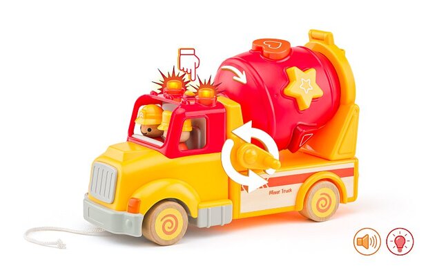 Woody Auto miešačka so zvukmi a svetlom