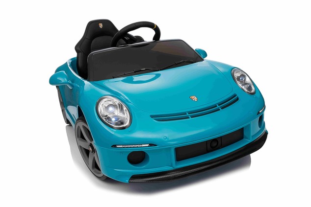 Elektrické autíčko RUF GT 12V, modré, Otváracie dvere, 2.4 GHz diaľkové ovládanie, LED sve