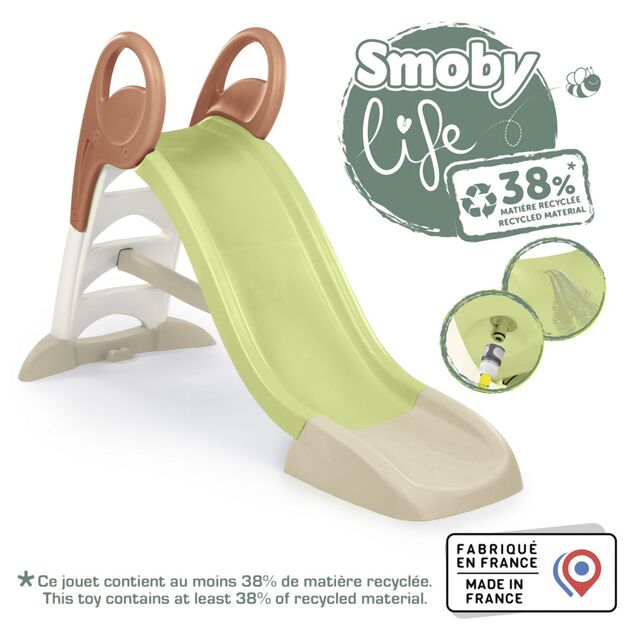 Smoby Toboggan Life KS 150 cm avec arrosage vert