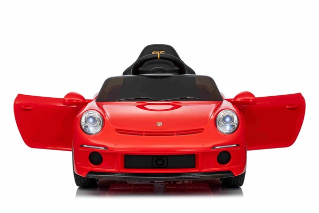 Elektrické autíčko RUF GT 12V, červené, Otváracie dvere, 2.4 GHz diaľkové ovládanie, LED s
