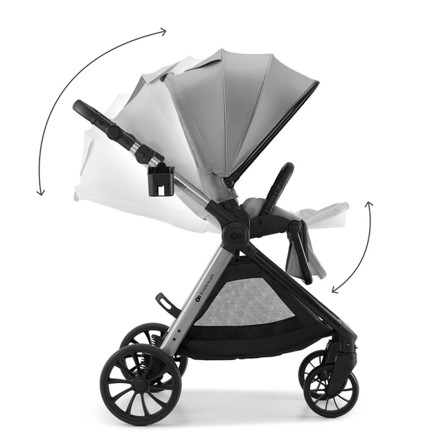 KINDERKRAFT Kombikinderwagen Vesto 2 3in1 Grau