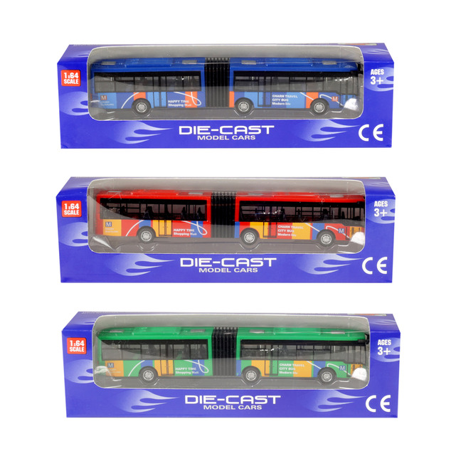 Gelenkbus aus Metall, 3 Typen