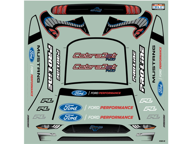 Pro-Line karoséria 1:16 21 Mustang Cobra Jet nenafarbená: Losi Mini Drag