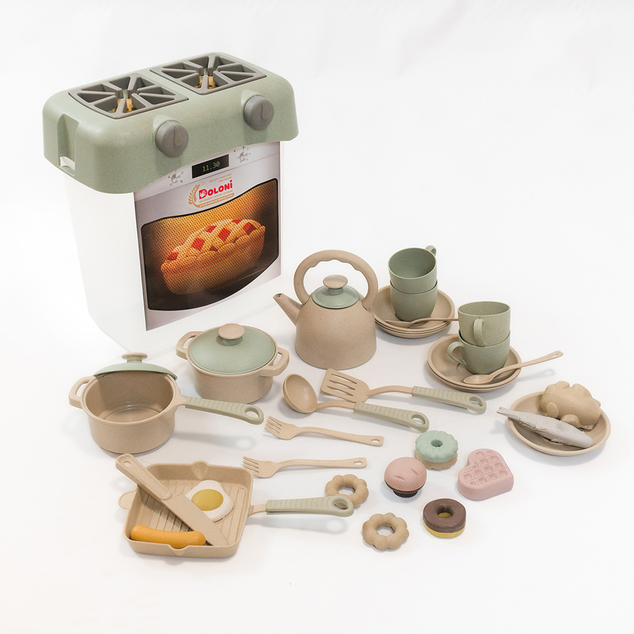 Doloni ECO Line Kuchynský set zelená + 34 ks príslušenstva