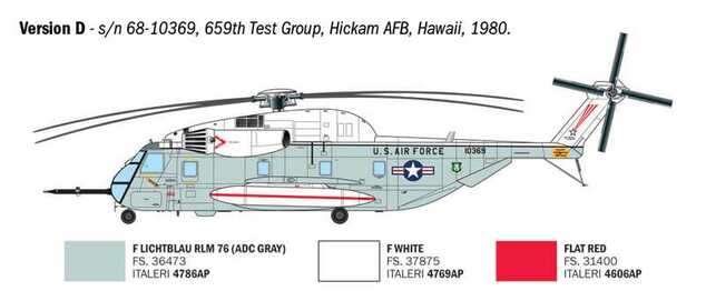 Model Kit vrtulník 91035 - HH-53C "Jolly Green Giant" (1:72)
